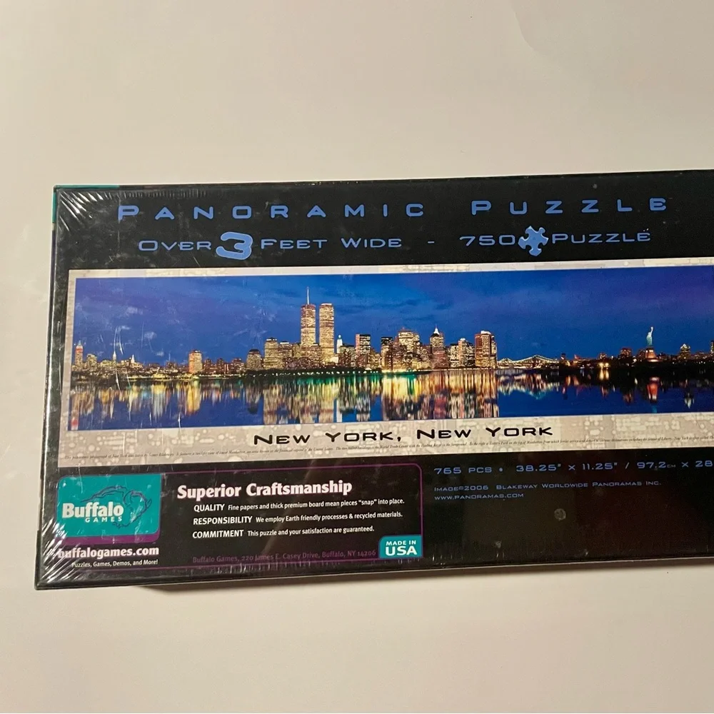 New York City Panoramic Puzzle New Sealed Over 3 Ft 750 Pieces Buffalo Games USA